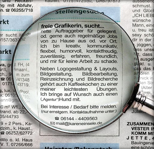 *¨*•. freie GRAFIKERIN sucht… .•*¨*