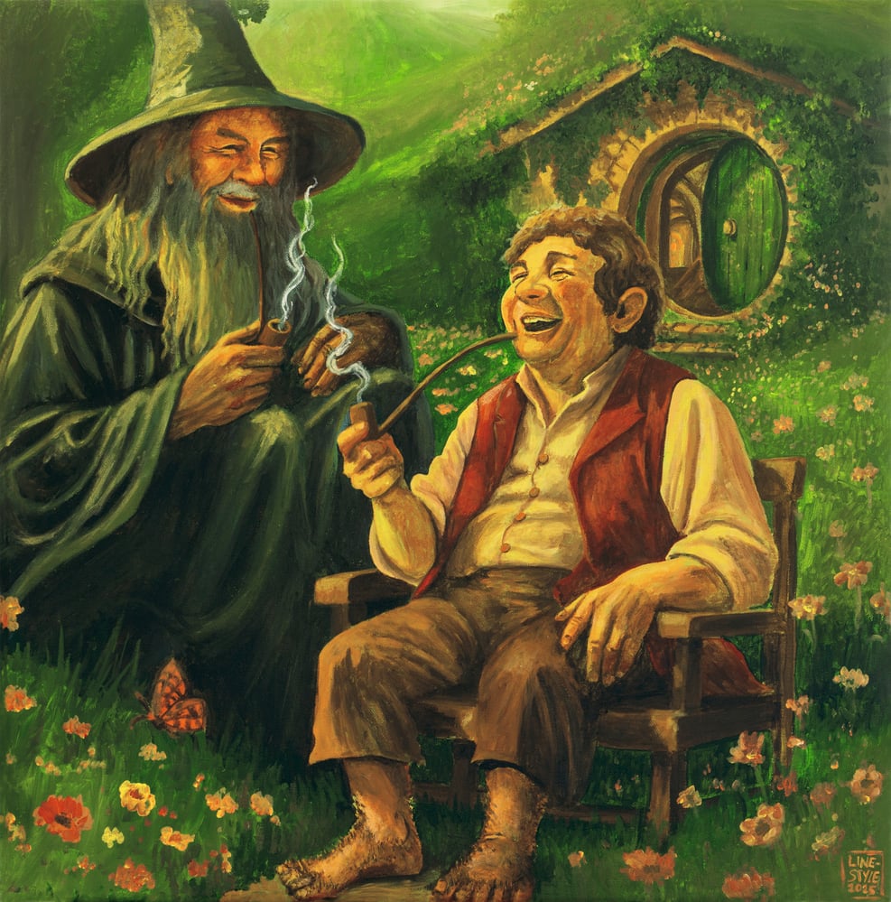 Old Toby and Old Tales – Acrylic Painting