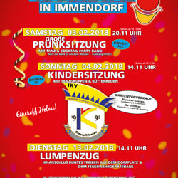 Plakat Karnevalsverein IKV Ko.-Immendorf