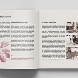 Bsp. Innenseite – Festschrift und Veranstaltungsdesign für das Ulhorn Hospiz