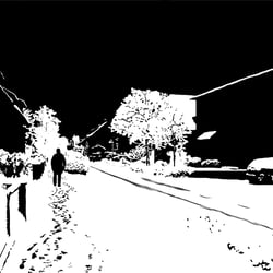 Spuren im Schnee