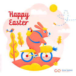 Happy Easter // Illustration