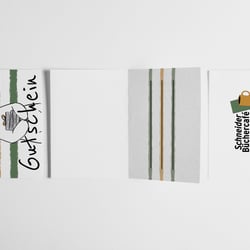„Büchercafé Schneider“ Gutscheinkarte Mockup