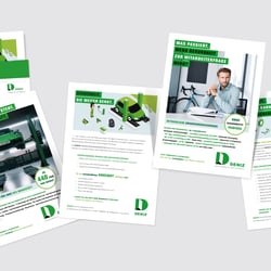 Deniz Versicherungsagentur – Flyer und Präsentationsmappe