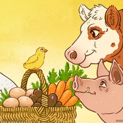 Illustration für den Hof „Ulrich Fleischer“ in Wollsdorf