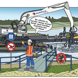 Arbeiten am Wasser