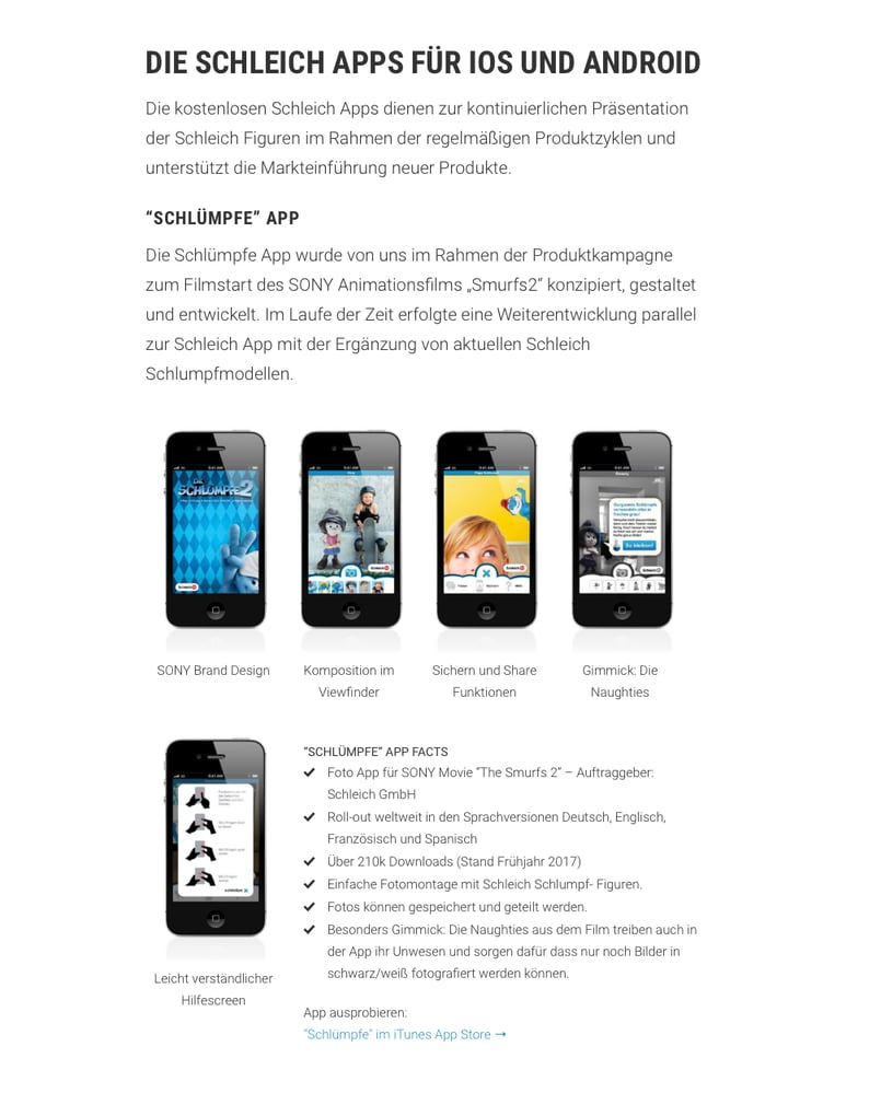 “SCHLÜMPFE” APP