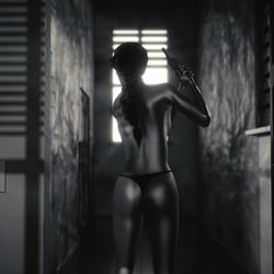 cutie with gun //real BW