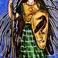 Morrigan 24×10 cm  Wasserfarben/Papier