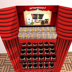 Nussmischung Kreation und Illustration Floor Merchandiser