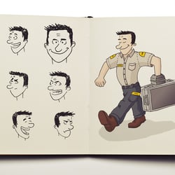 Concept Art – Comic Unternehmen Werttransport