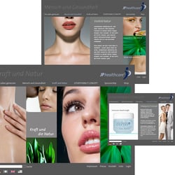 Screendesign für das Portal „JP Healthcare“