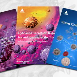 Print: diverse Flyer eines Biotechunternehmens
