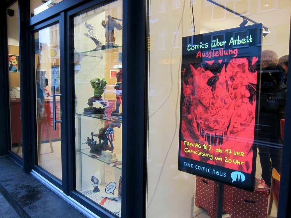 „Comics über Arbeit“ 2024 im cöln comic Haus in köln