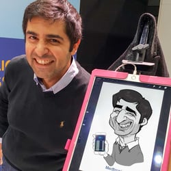 Live-Karikatur Digital