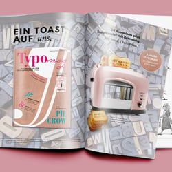 Layout einer Aboanzeige