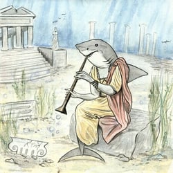 Hai mit Schalmei
