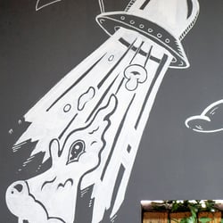 Wandgestaltung / Wandgemälde in der gleichen Pizzeria