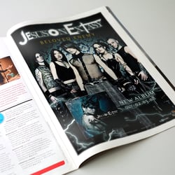 Anzeigengestaltung „Jesus on Extasy“ (Drakkar Rec.)