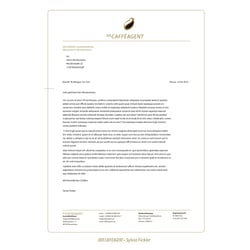 Briefbogen DerCAFFEEAGENT