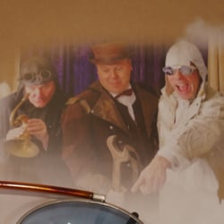 Steampunk Clip On für Brille