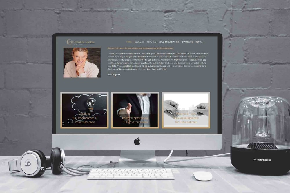 Logo und Website für Christina Nacken Coaching