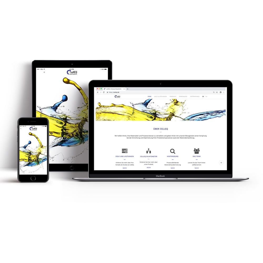 Webdesign für cellEQ
