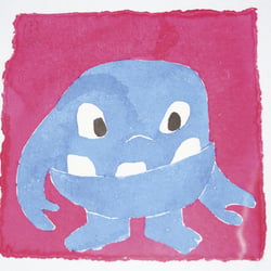 monstre bleu