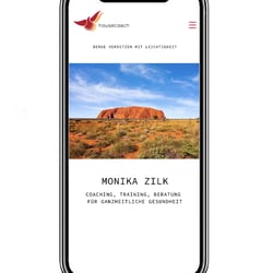 Startseite für housecoach.eu, mobile Version