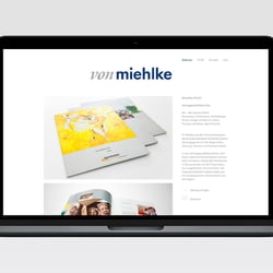 Webdesign / Kunde: vonmiehlke, Berlin