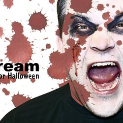Selbstportrait, geschminkt für Halloween