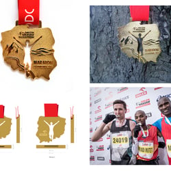 Medal design for the Orlen Warsaw Marathon