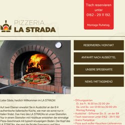 Webseite für ein italienisches Restaurant