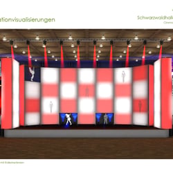 3D – Eventarchitektur – Karlsruhe Schwarzwaldhalle 2