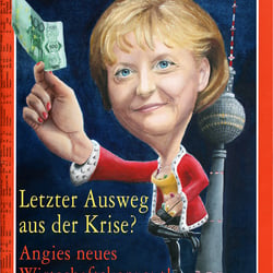 Illustration für einen Spiegeltitel im Rahmen eines Schulprojektes