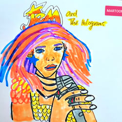 SKETCHTEMBER 21 – NR.21 –THEMA:JEM AND THE HOLOGRAMS
