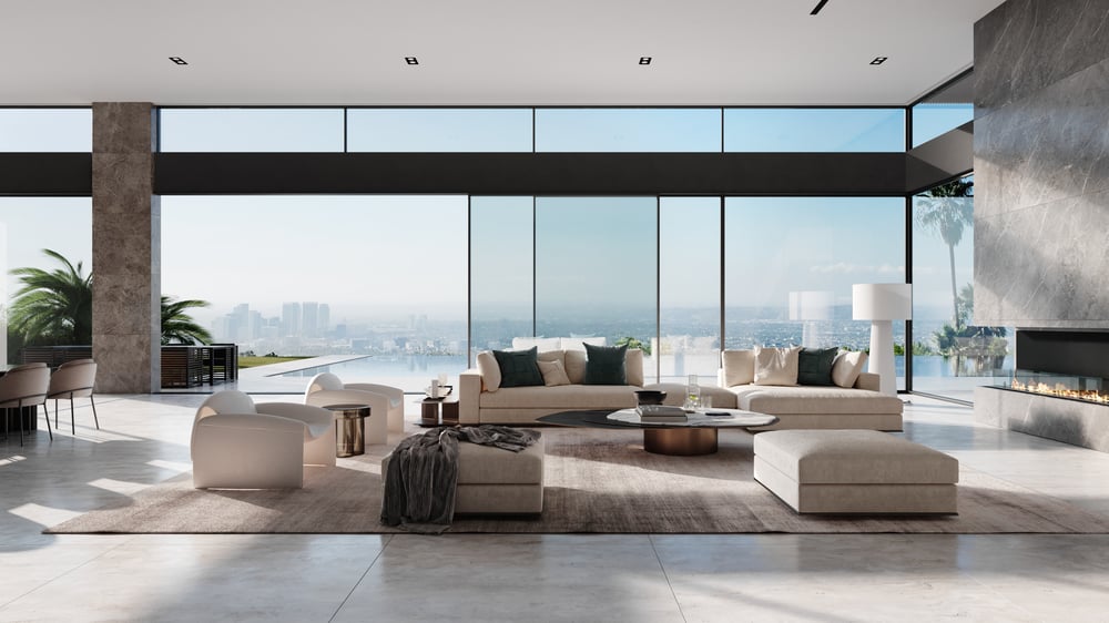 Innenvisualisierung: Penthouse in Los Angeles