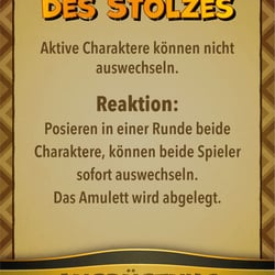 Unterstützungskarte: „Amulett des Stolzes“