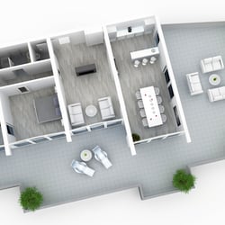 möblierte Wohnung  2