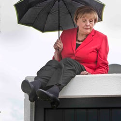 - merkel impossible –  auf der garage, wie das?