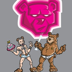 Pink Bear Party – Illus für eine Geburtstags-CD