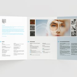 Augenklinik Mainfranken | Folder für eine Veranstaltung zur Weiterbildung