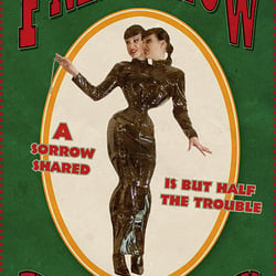 »Freakshow 1, The Sina-Mese Twin«, Fotografie, Fotoverfremdung, Typografie.