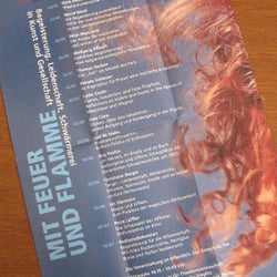 Mit Feuer und Flamme – Faltblatt/Poster