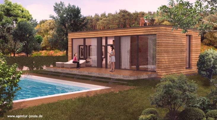 Ferienhaus mit Pool