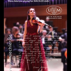 Ganzeitige Anzeige für das US-Klassik-Magazin STRINGS