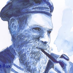 Maritime Illustration für Papeterie