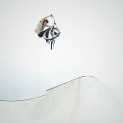 High up
