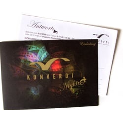 Konverdi Jubiläum Einladungskarte