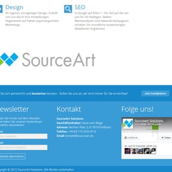 Webdesign mit Footer Bereich